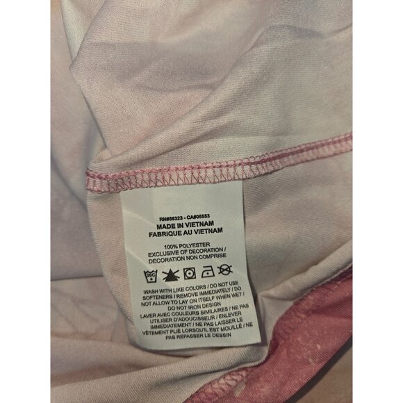 Nike Dri-Fit Mens Tie-Dye Tshirt Large Pink White Lightweight - Picture 5 of 7